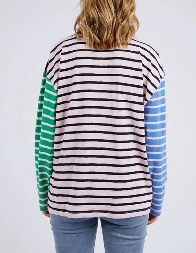Sally Stripe L/S Tee - Pinkaboo-Elm Lifestyle-Lima & Co