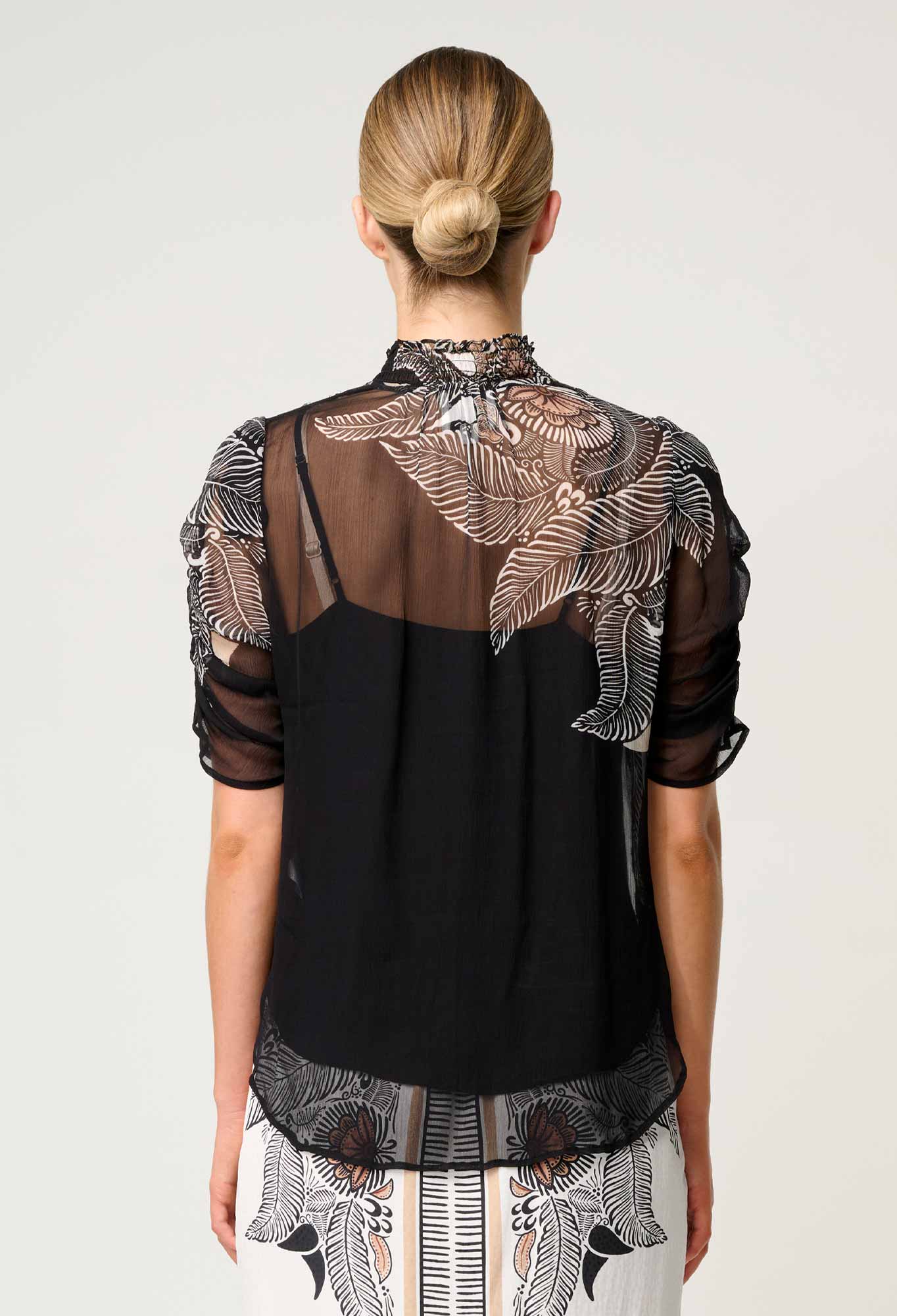 Samira Blouse - Onyx Casablanca-Once Was-Lima & Co