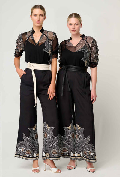 Samira Blouse - Onyx Casablanca-Once Was-Lima & Co