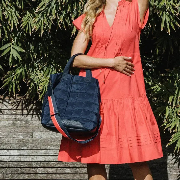 Santa Monica Tote - Navy-Elms and King-Lima & Co