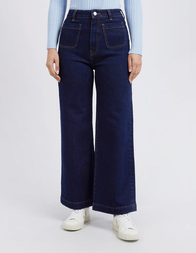 Sarah Wide Leg Jean - Blue-Foxwood-Lima & Co