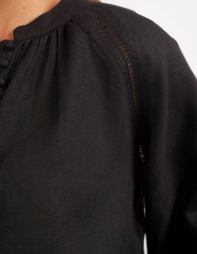 Sardinia Blouse - Black-Foxwood-Lima & Co