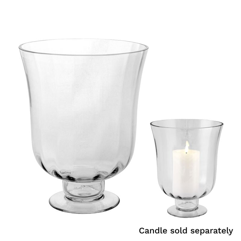 Saville Glass Pedistal Urn Large-Swing-Lima & Co