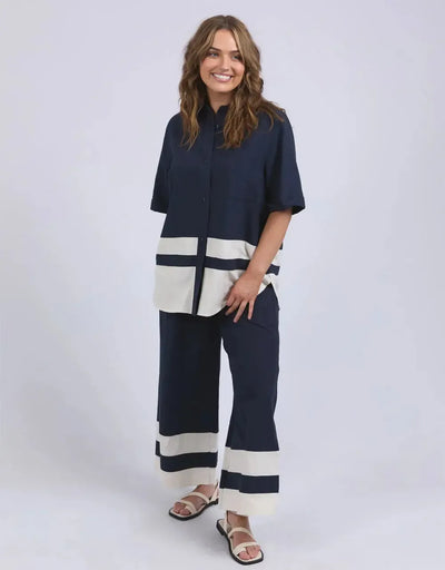 Scarlet Pant - Navy-Elm Lifestyle-Lima & Co