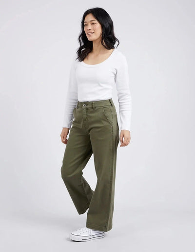 Scarlett Wide Leg Pant - Clover-Elm Lifestyle-Lima & Co