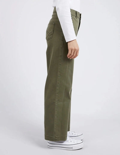Scarlett Wide Leg Pant - Clover-Elm Lifestyle-Lima & Co