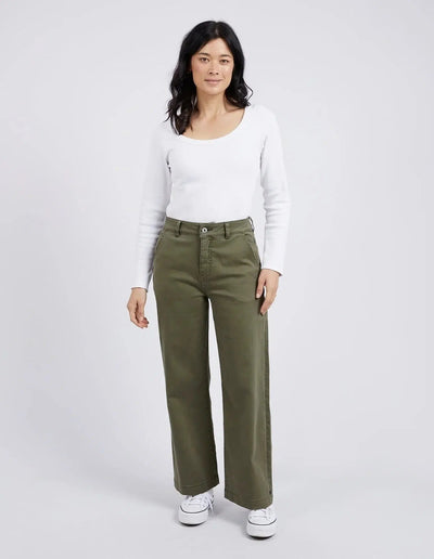 Scarlett Wide Leg Pant - Clover-Elm Lifestyle-Lima & Co