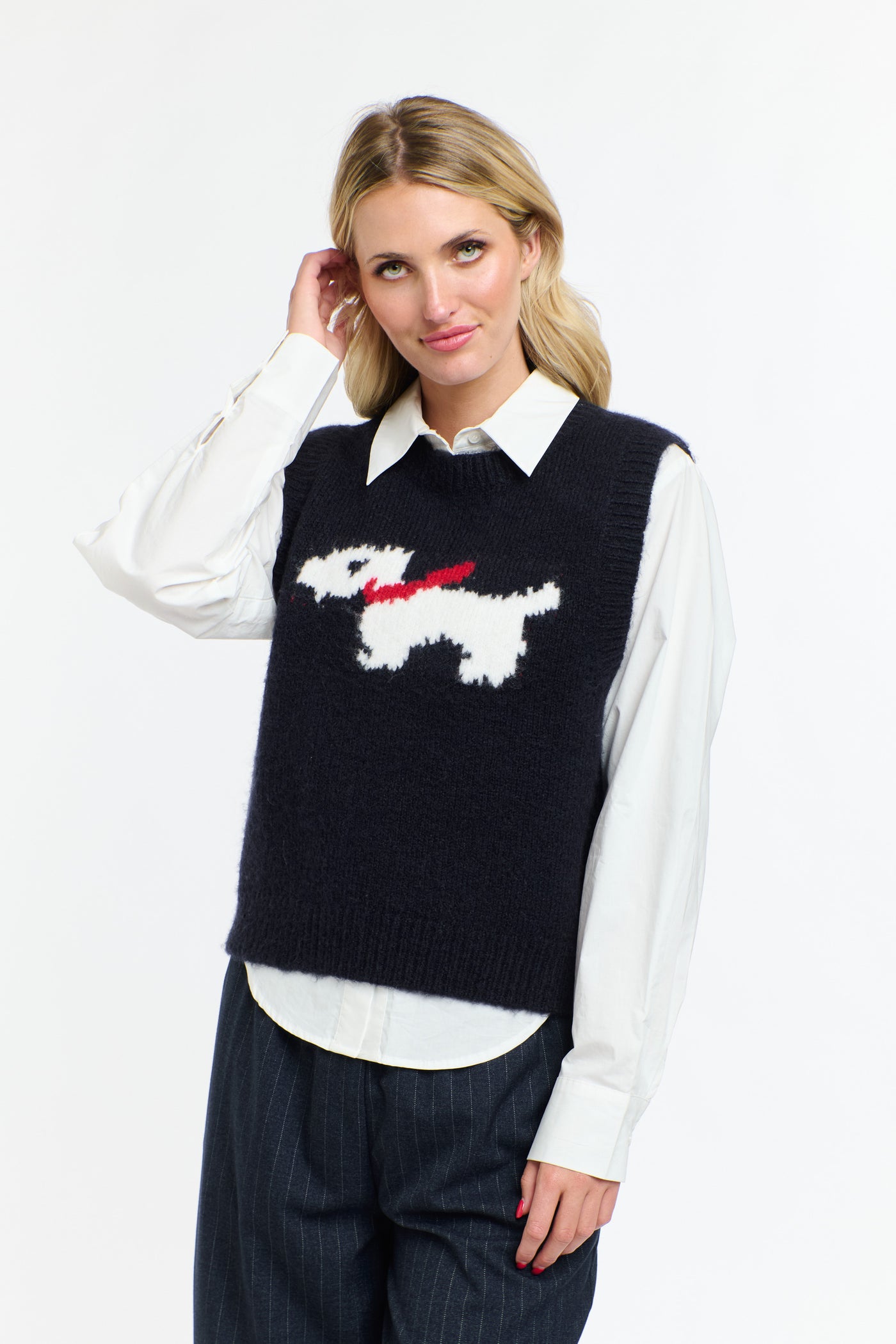 Scotty Dog Vest - Navy-365 Days-Lima & Co