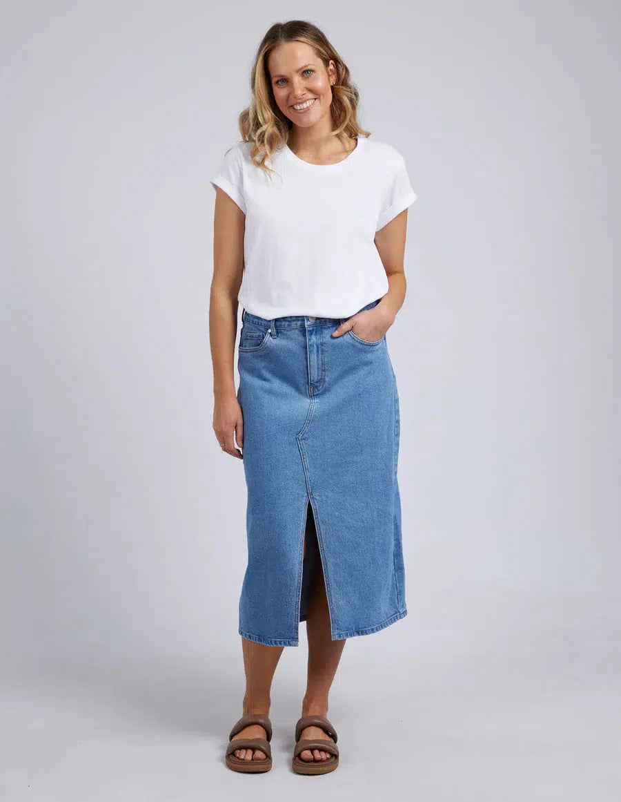 Scout Midi Skirt - Indigo Blue-Foxwood-Lima & Co