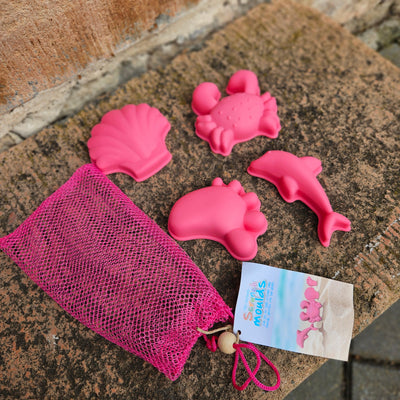 Scrunch Footprint Moulds - Flamingo Pink-Sal and Be-Lima & Co