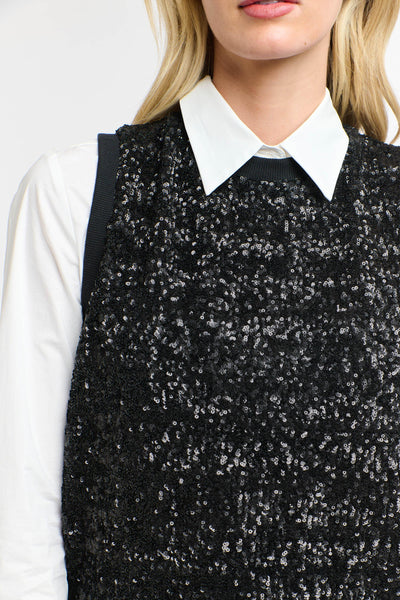 Sequins Tank - Black-365 Days-Lima & Co