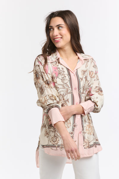 Serpent Blouse - Pink-Italian Star-Lima & Co