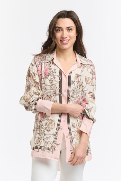 Serpent Blouse - Pink-Italian Star-Lima & Co