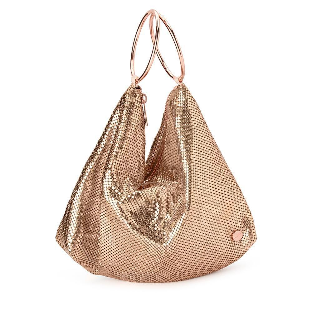 Shar Mesh Convertible Bag - Rose Gold-Olga Berg-Lima & Co