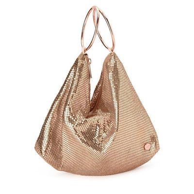 Shar Mesh Convertible Bag - Rose Gold-Olga Berg-Lima & Co