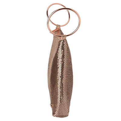 Shar Mesh Convertible Bag - Rose Gold-Olga Berg-Lima & Co