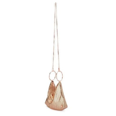 Shar Mesh Convertible Bag - Rose Gold-Olga Berg-Lima & Co