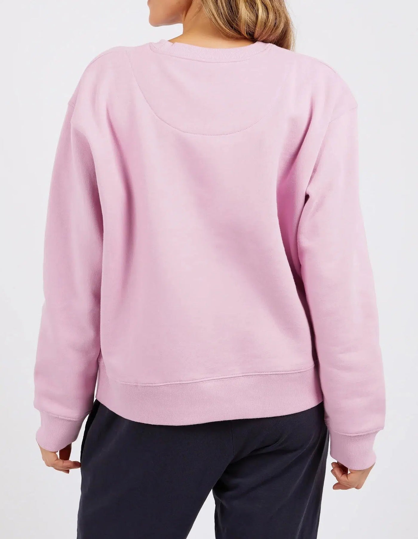 Shelly Fleece Crew - Peony-Elm Lifestyle-Lima & Co