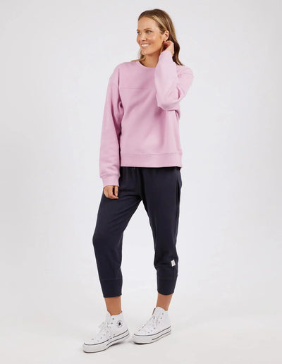 Shelly Fleece Crew - Peony-Elm Lifestyle-Lima & Co