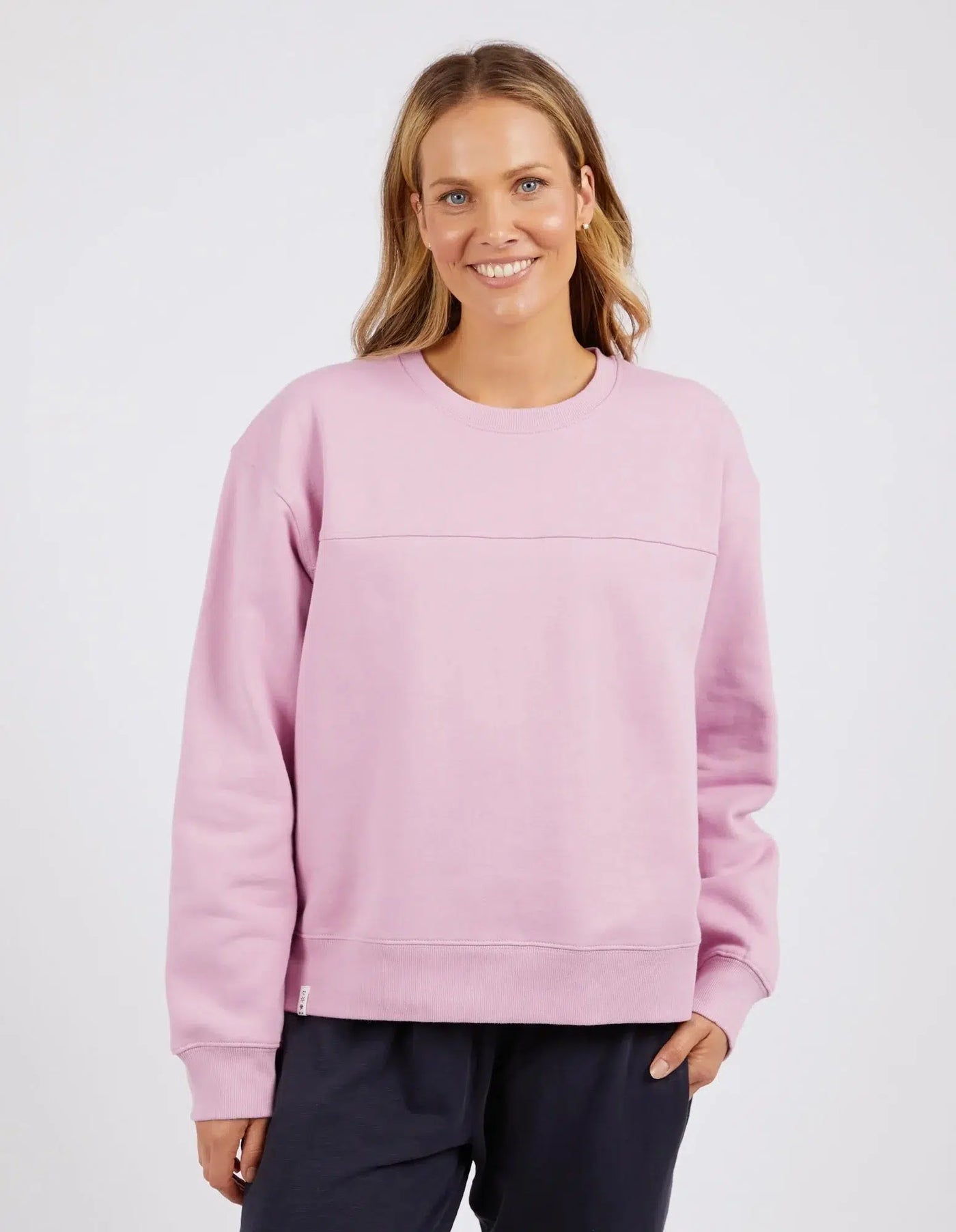 Shelly Fleece Crew - Peony-Elm Lifestyle-Lima & Co