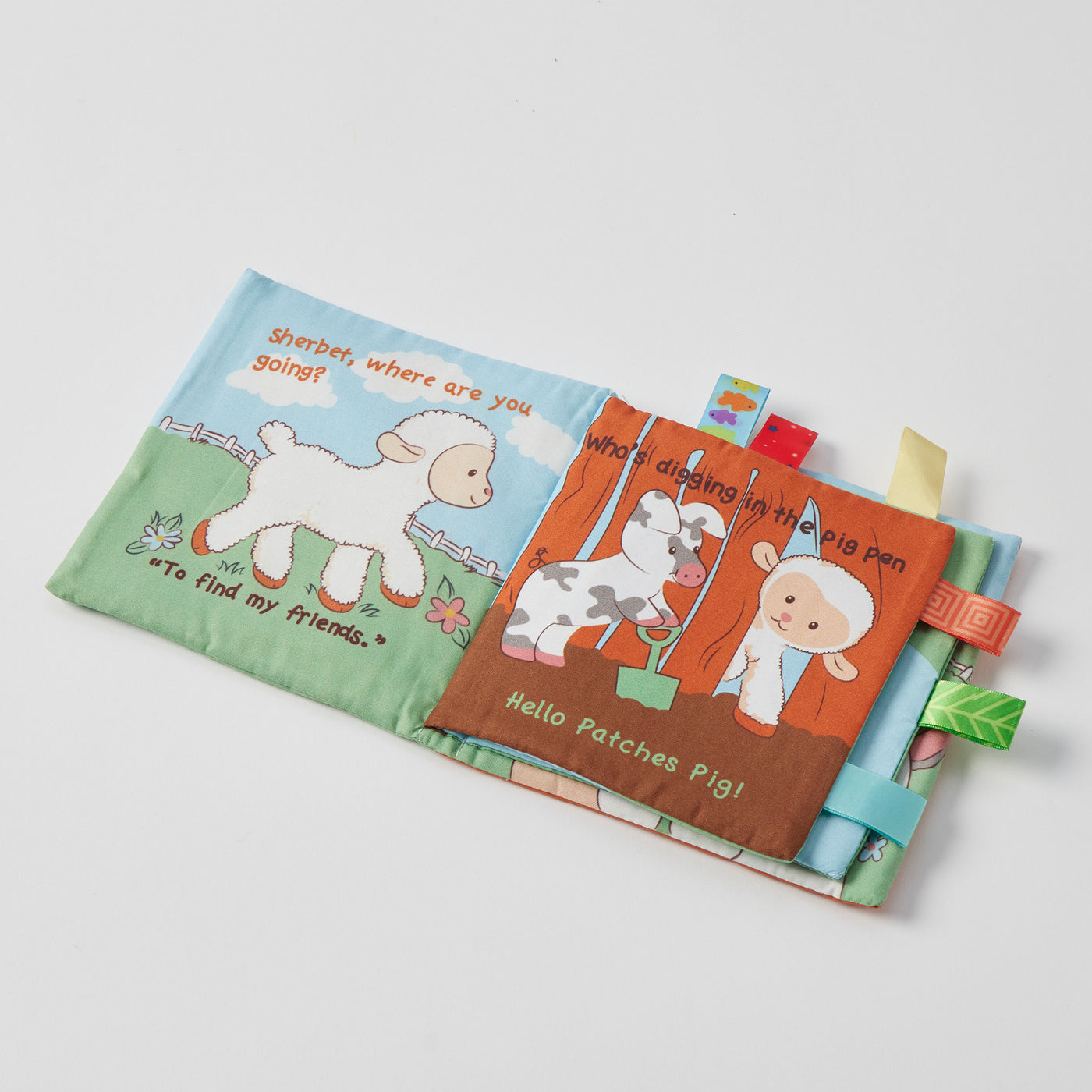 Sherbet's Farm & Buddy Dog's Busy Day Fabric Book-PILBEAM LIVING-Lima & Co