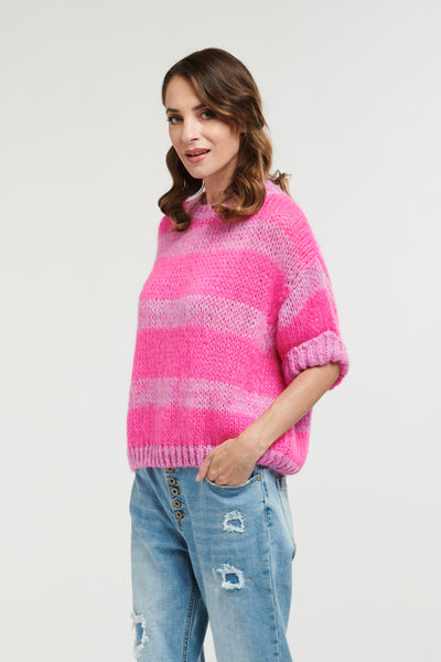 Short Sleeve Jumper - Pink-Urban Luxury-Lima & Co