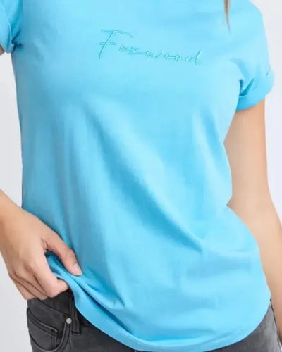 Signature Tee - Azure Blue-Foxwood-Lima & Co