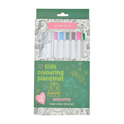 Silicone Colouring Mat - Unicorns-Annabel Trends-Lima & Co