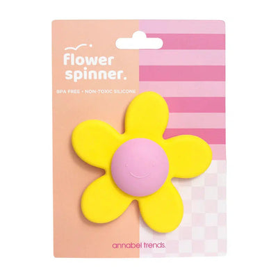 Silicone Flower Spinner - Yellow-Annabel Trends-Lima & Co