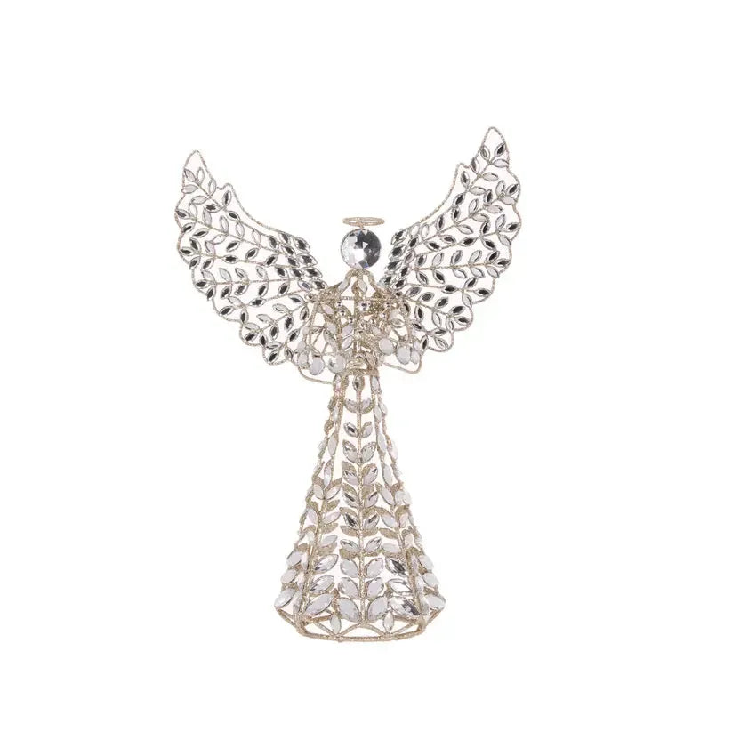Silver Angel Tree Topper-Holly and Ivy-Lima & Co