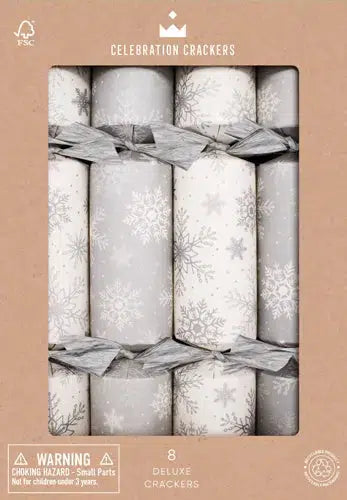 Silver Stars Crackers - Set of 8-Lima and Co-Lima & Co