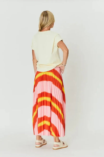 Simone Maxi Pleat Skirt - Sunrise-The Others-Lima & Co