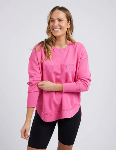Simplified Crew - Bright Pink-Foxwood-Lima & Co