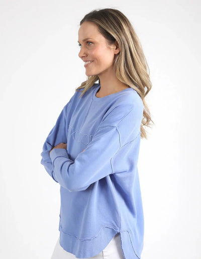 Simplified Crew - Neon Blue-Foxwood-Lima & Co