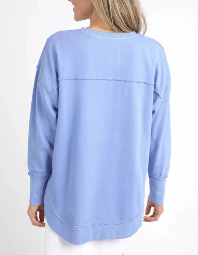 Simplified Crew - Neon Blue-Foxwood-Lima & Co
