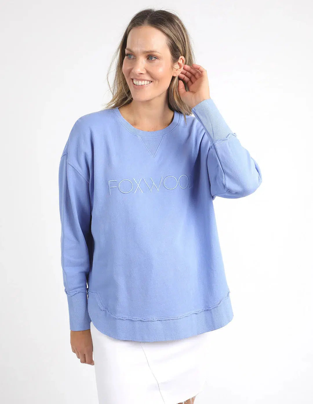 Simplified Crew - Neon Blue-Foxwood-Lima & Co