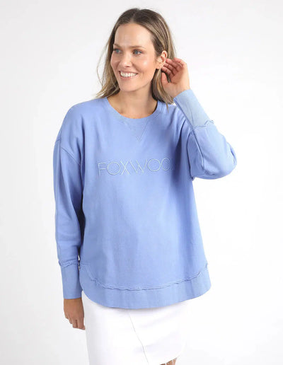 Simplified Crew - Neon Blue-Foxwood-Lima & Co