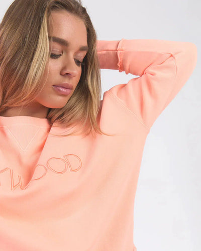 Simplified Crew - Neon Peach-Foxwood-Lima & Co