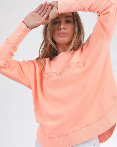 Simplified Crew - Neon Peach-Foxwood-Lima & Co