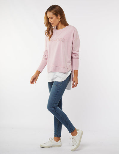 Simplified Crew - Pink-Foxwood-Lima & Co