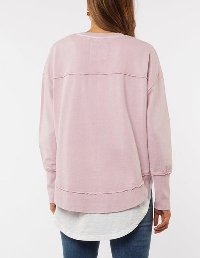 Simplified Crew - Pink-Foxwood-Lima & Co