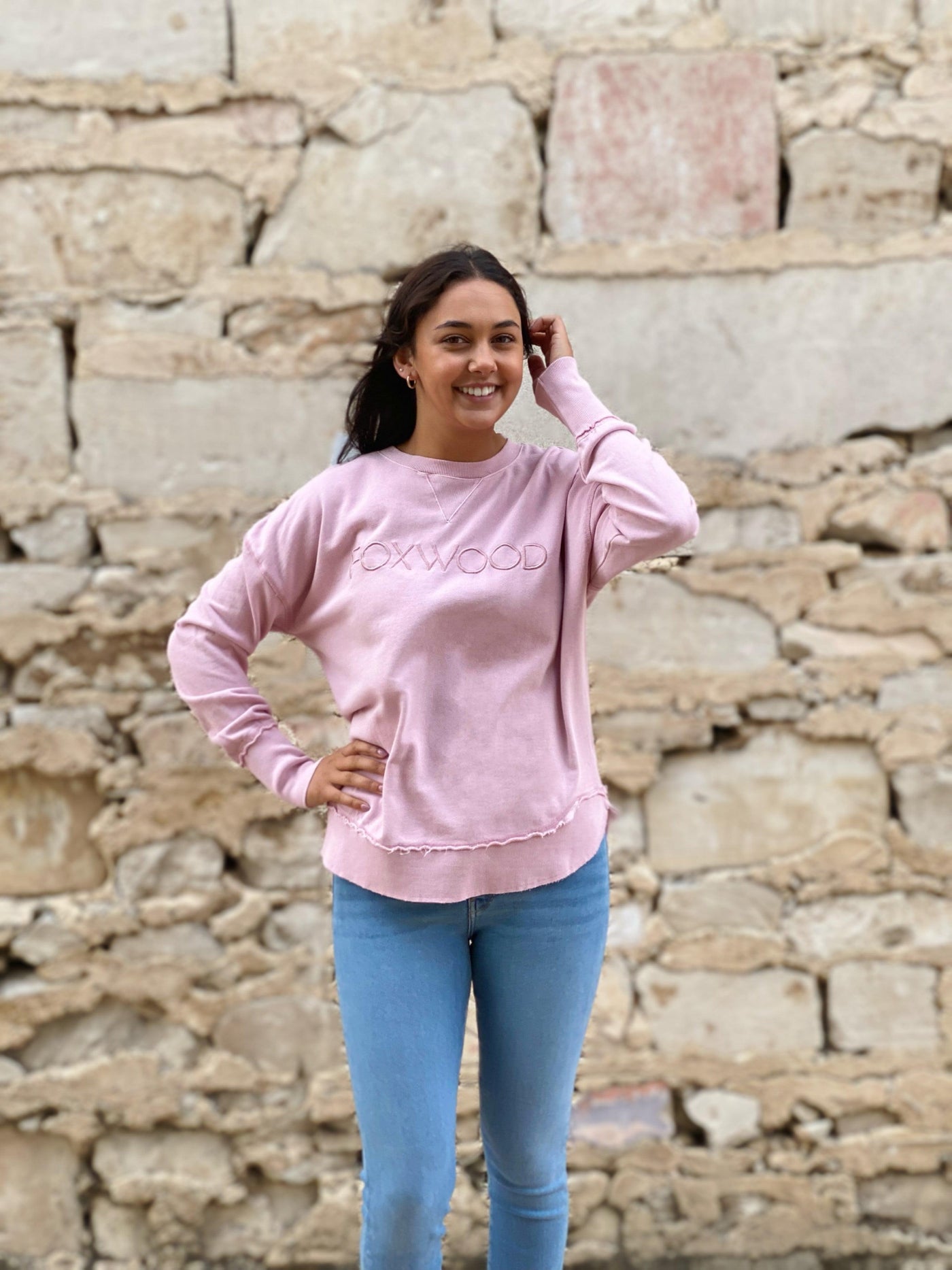 Simplified Crew - Pink-Foxwood-Lima & Co