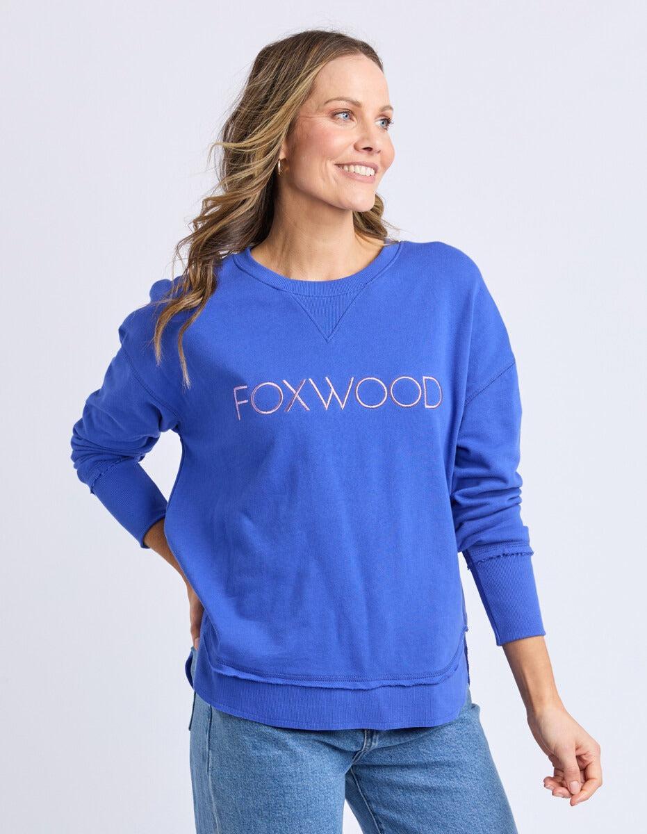 Simplified Metallic Crew - Blue-Foxwood-Lima & Co