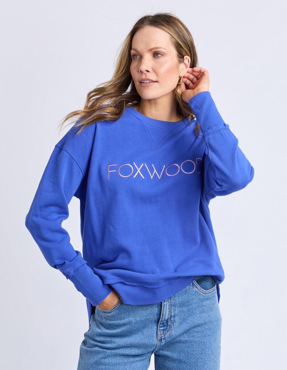 Simplified Metallic Crew - Blue-Foxwood-Lima & Co
