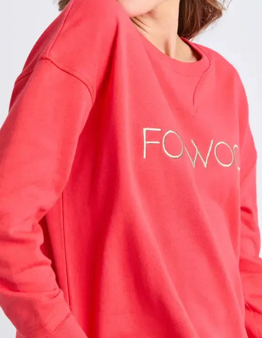 Simplified Metallic Crew - Red-Foxwood-Lima & Co