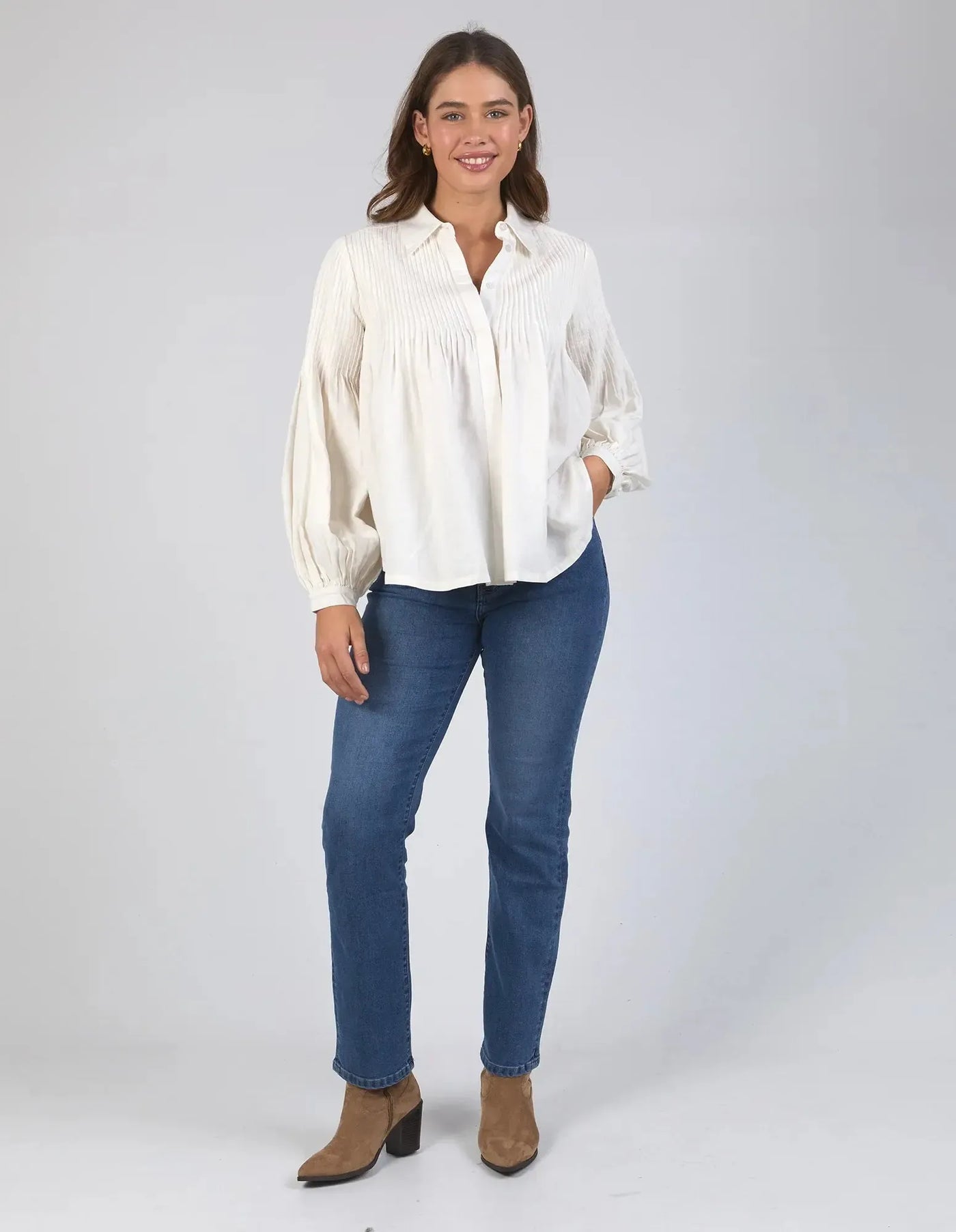 Sky Shirt - Marshmallow-Elm Lifestyle-Lima & Co