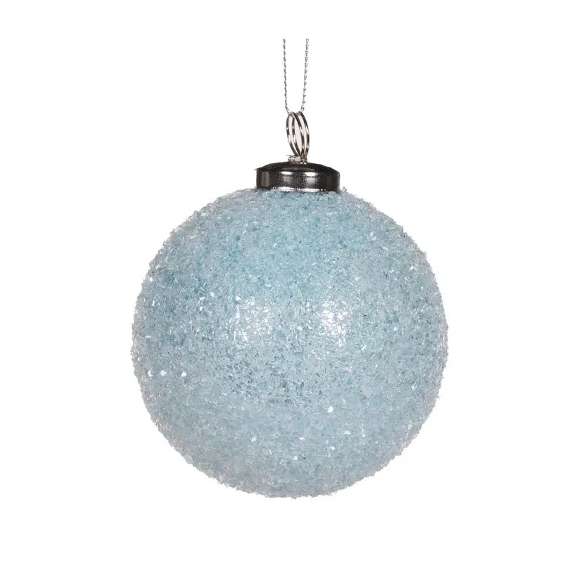 Snowy Blue Sequin Bauble-Holly and Ivy-Lima & Co