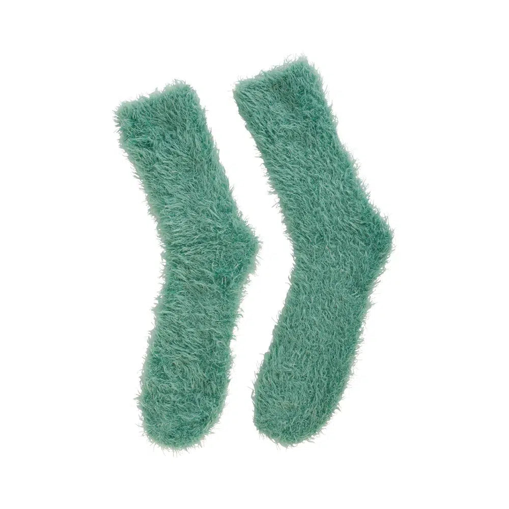 Socks Short Fuzzy - Dark Sage S2-Annabel Trends-Lima & Co