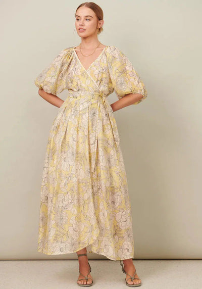 Sofia Tie Dress - Sofia Print-POL Clothing-Lima & Co