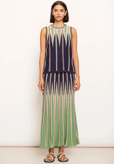 Spike Tank - Green Multi-POL Clothing-Lima & Co
